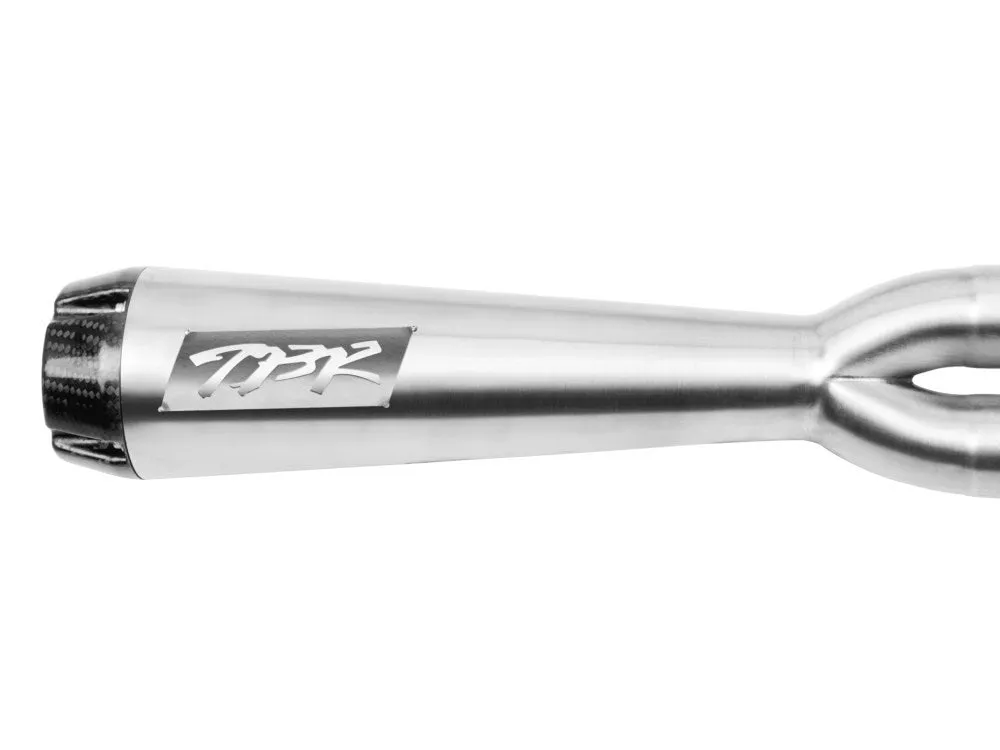 TBR Comp-S 2-Into-1 Exhaust – Stainless Steel With Carbon Fiber End Cap. Fits Dyna 2006-2017