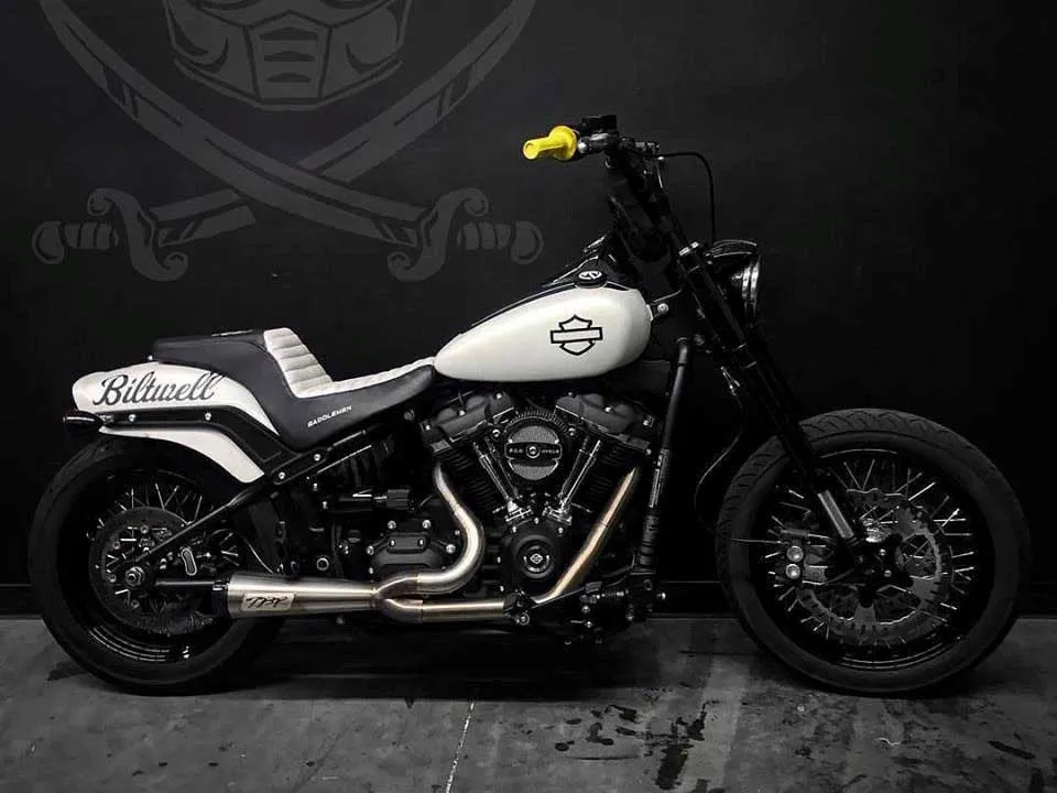 TBR Comp-S 2-Into-1 Exhaust – Stainless Steel With Carbon Fiber End Cap. Fits Dyna 2006-2017