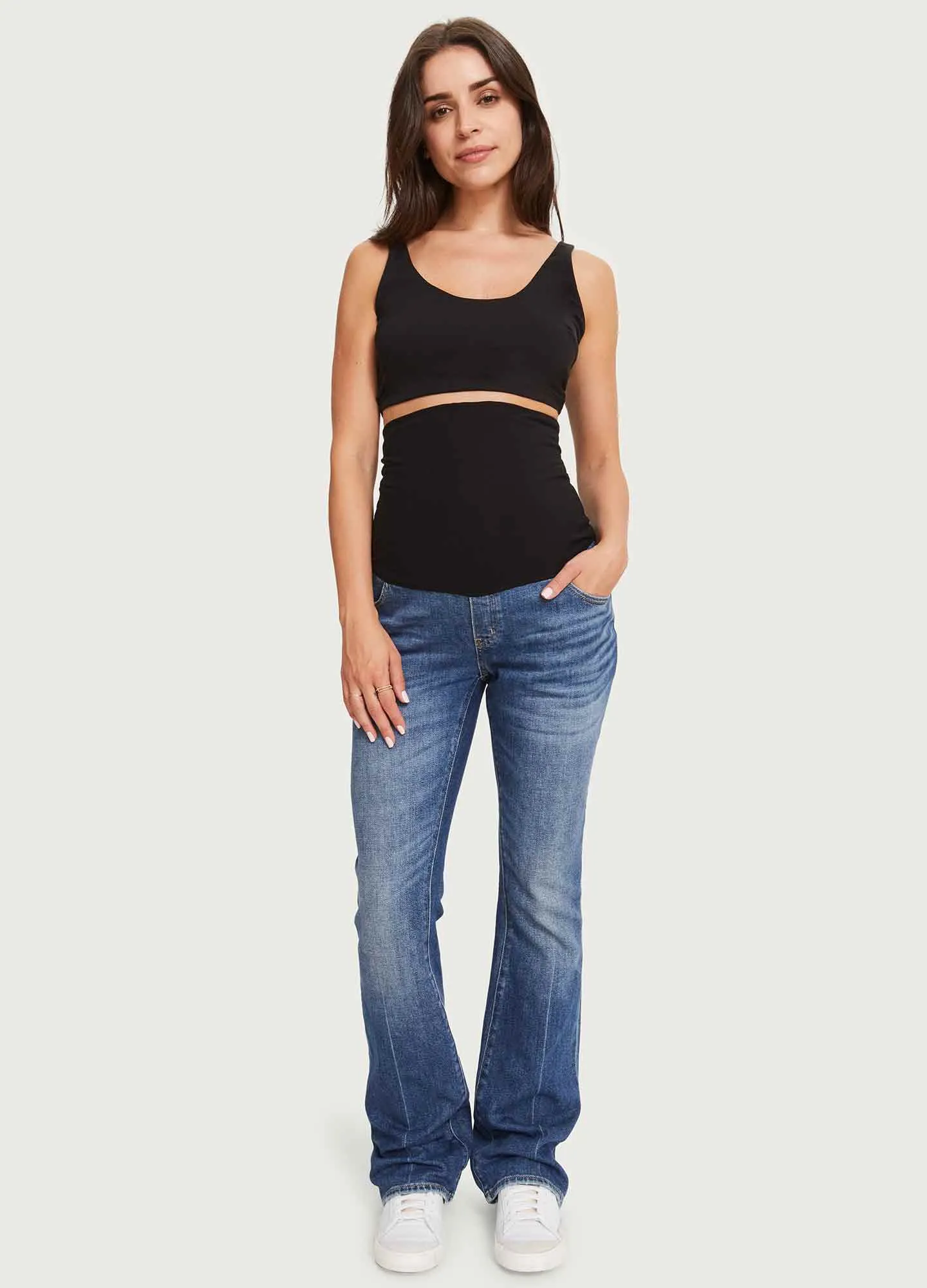 The Over The Bump Maternity Flare Jean