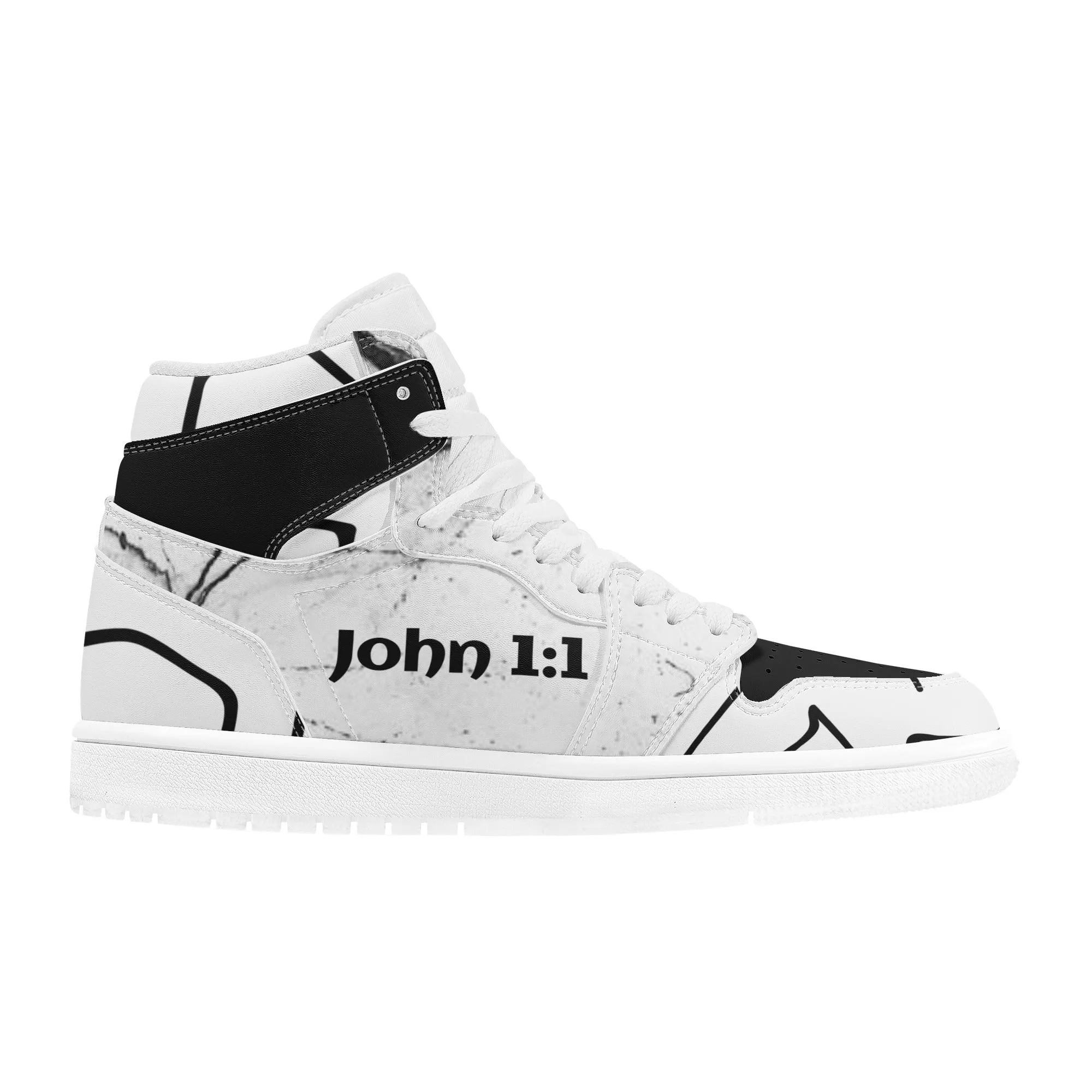 T.W.I.G. - John 1:1 Men's High Top Sneakers