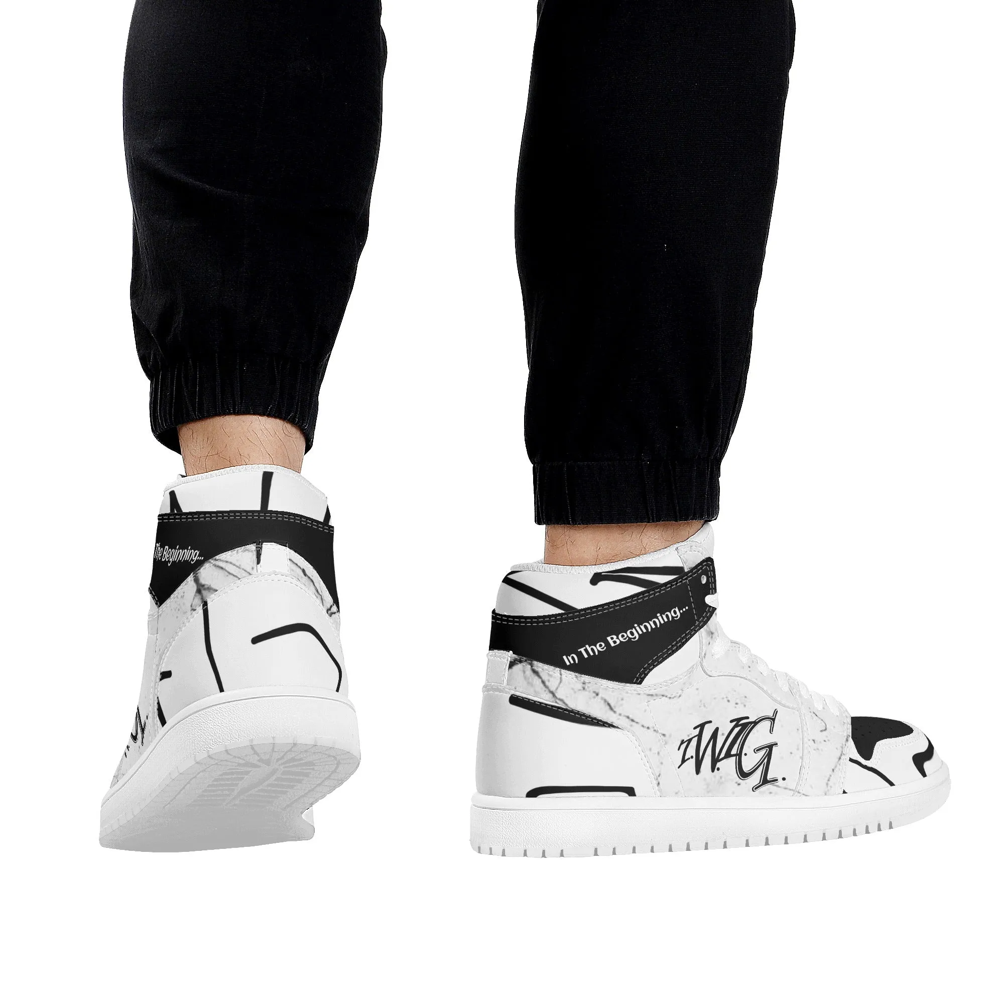 T.W.I.G. - John 1:1 Men's High Top Sneakers