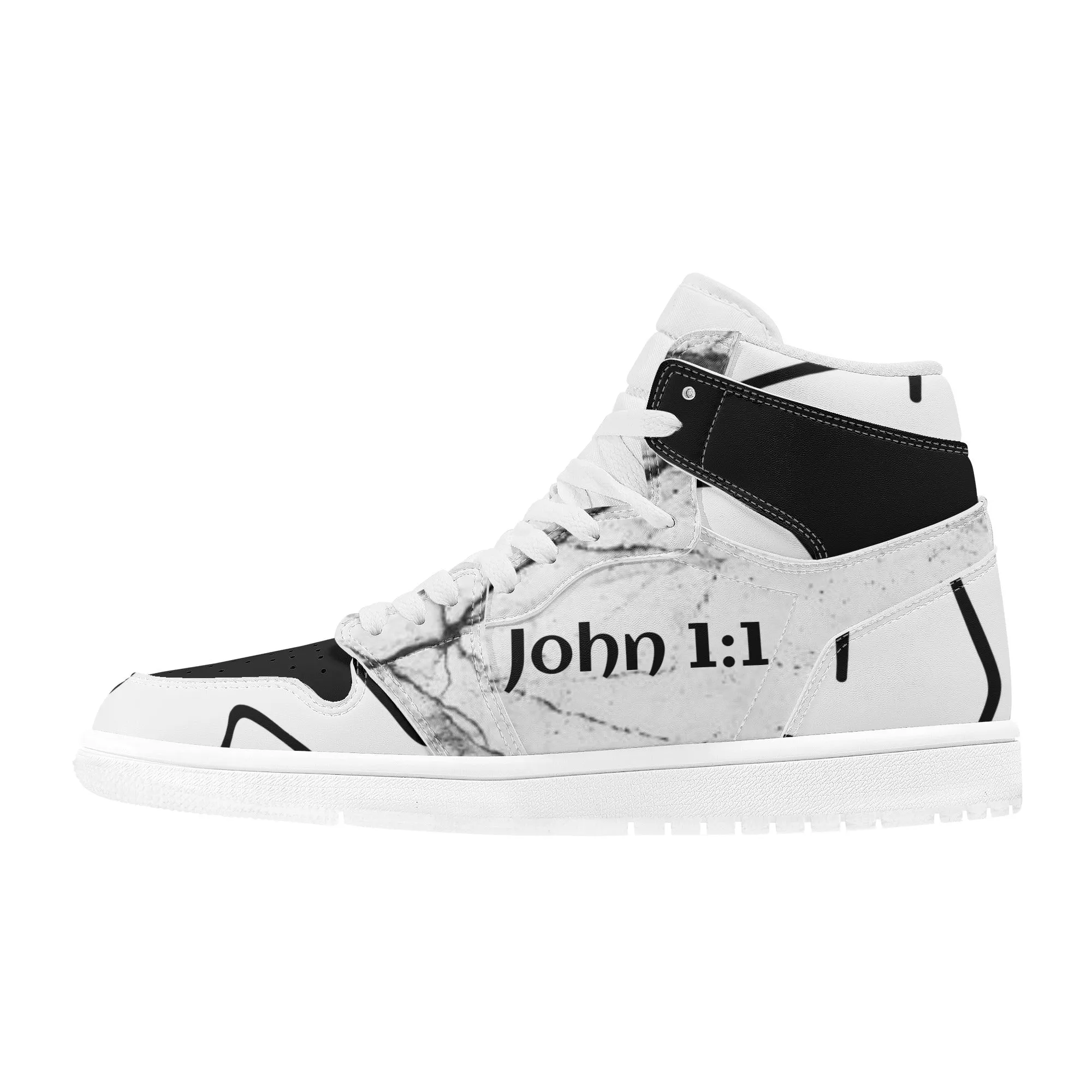 T.W.I.G. - John 1:1 Men's High Top Sneakers
