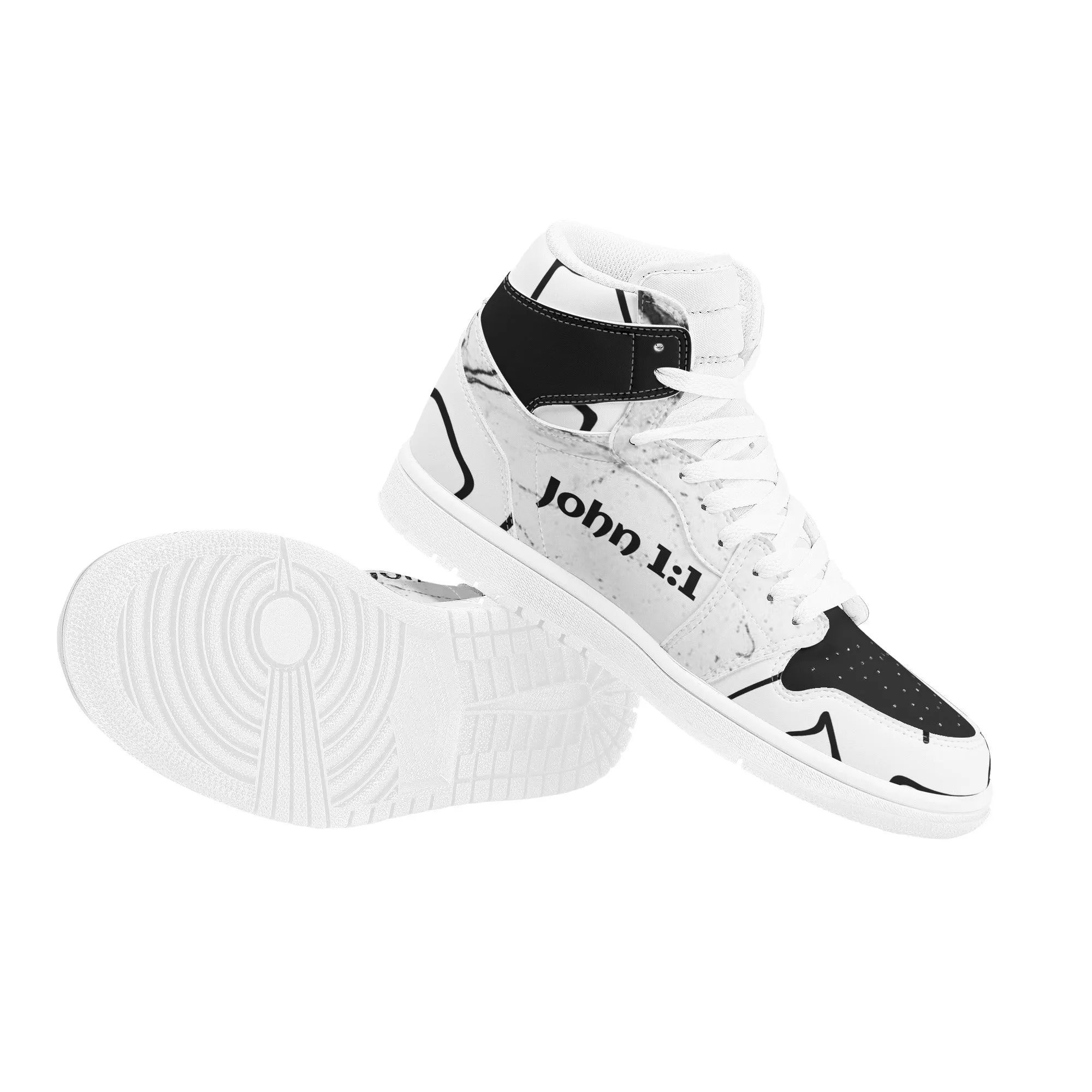 T.W.I.G. - John 1:1 Men's High Top Sneakers