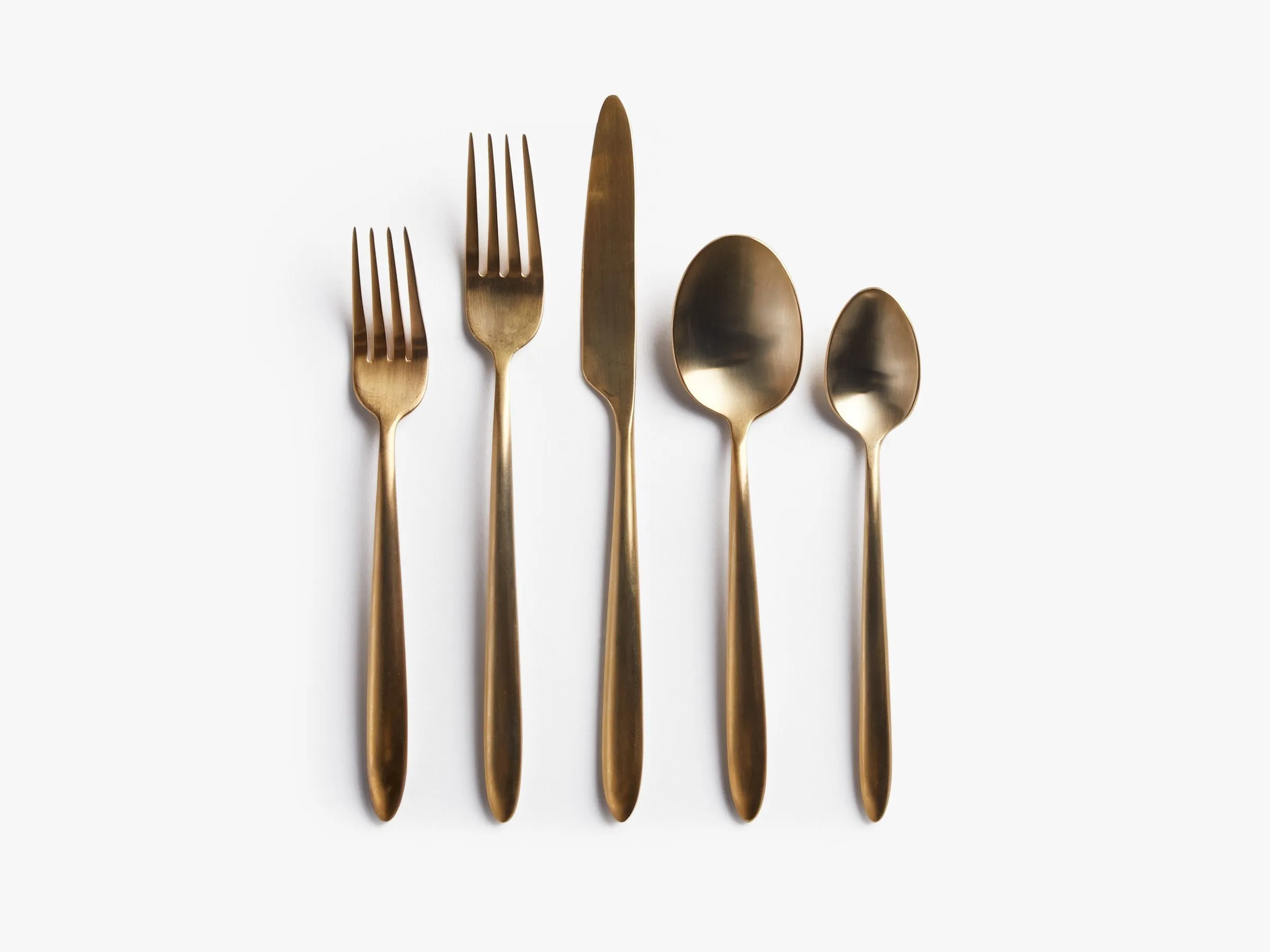 Velo Flatware Set (Brushed Gold)