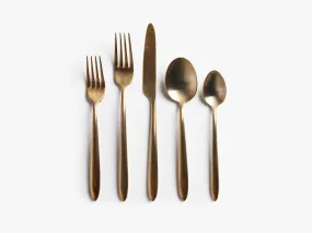 Velo Flatware Set (Brushed Gold)