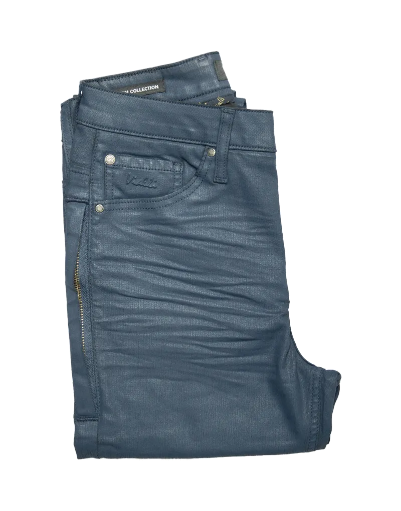 Vialli Johnny Ultra Fit Wax Skinny Jean Blue