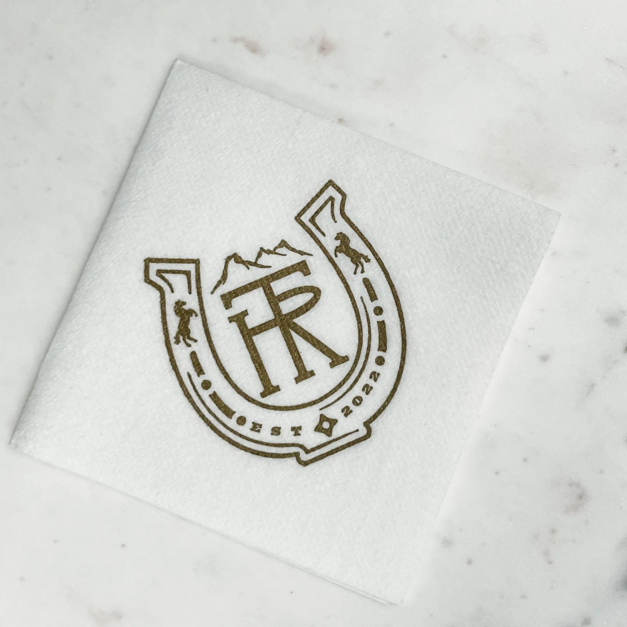 White Corporate Linen-Like Napkins