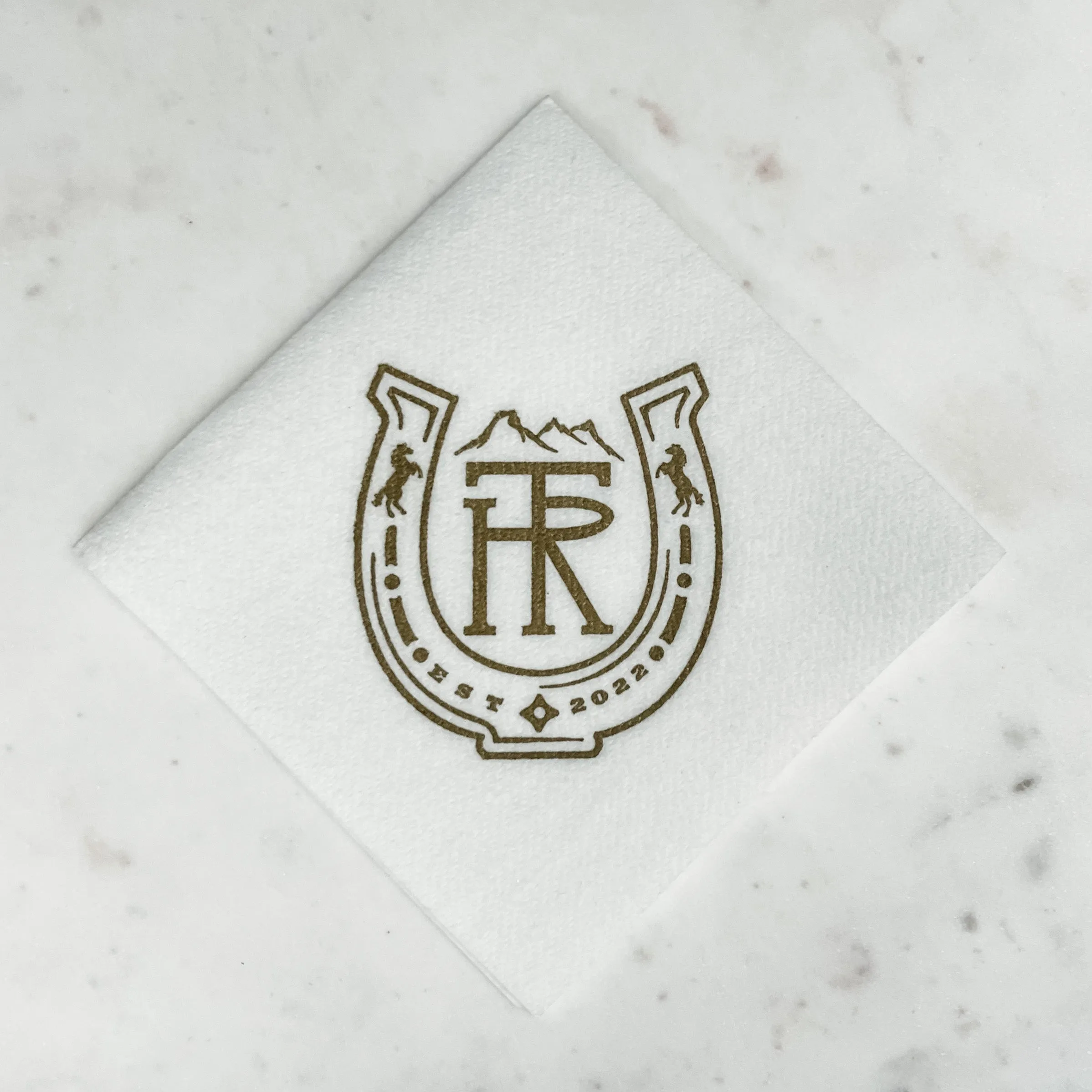 White Corporate Linen-Like Napkins