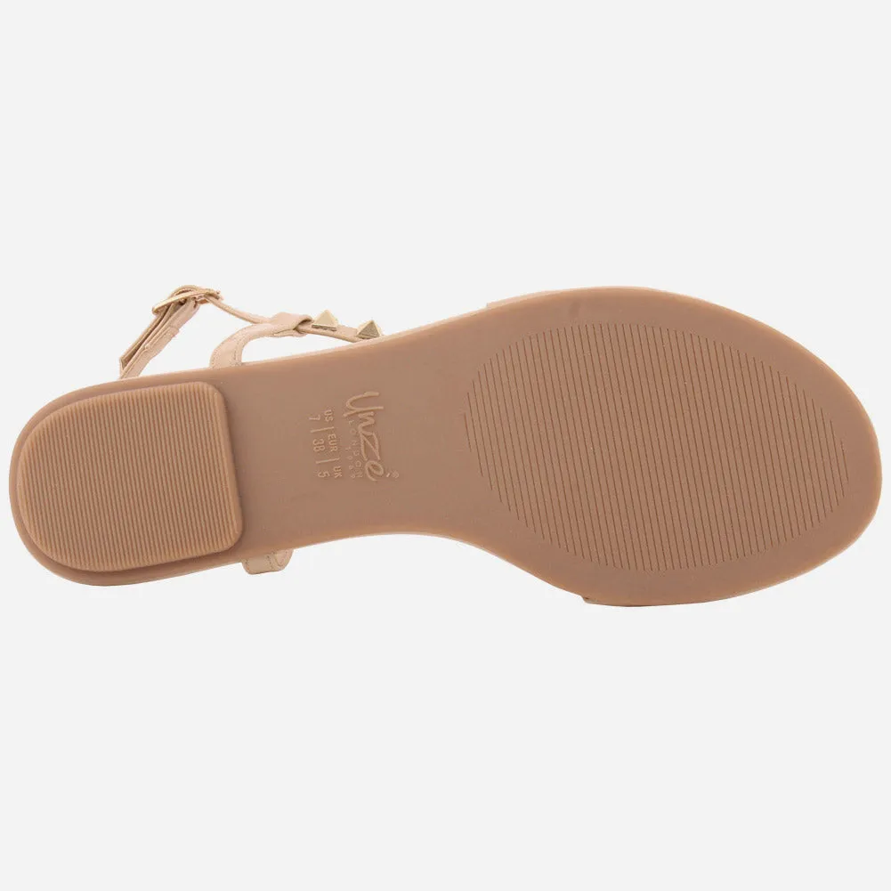 Women "KITTY" Ankle Fastening Light Weight Rubber Sole Sandals