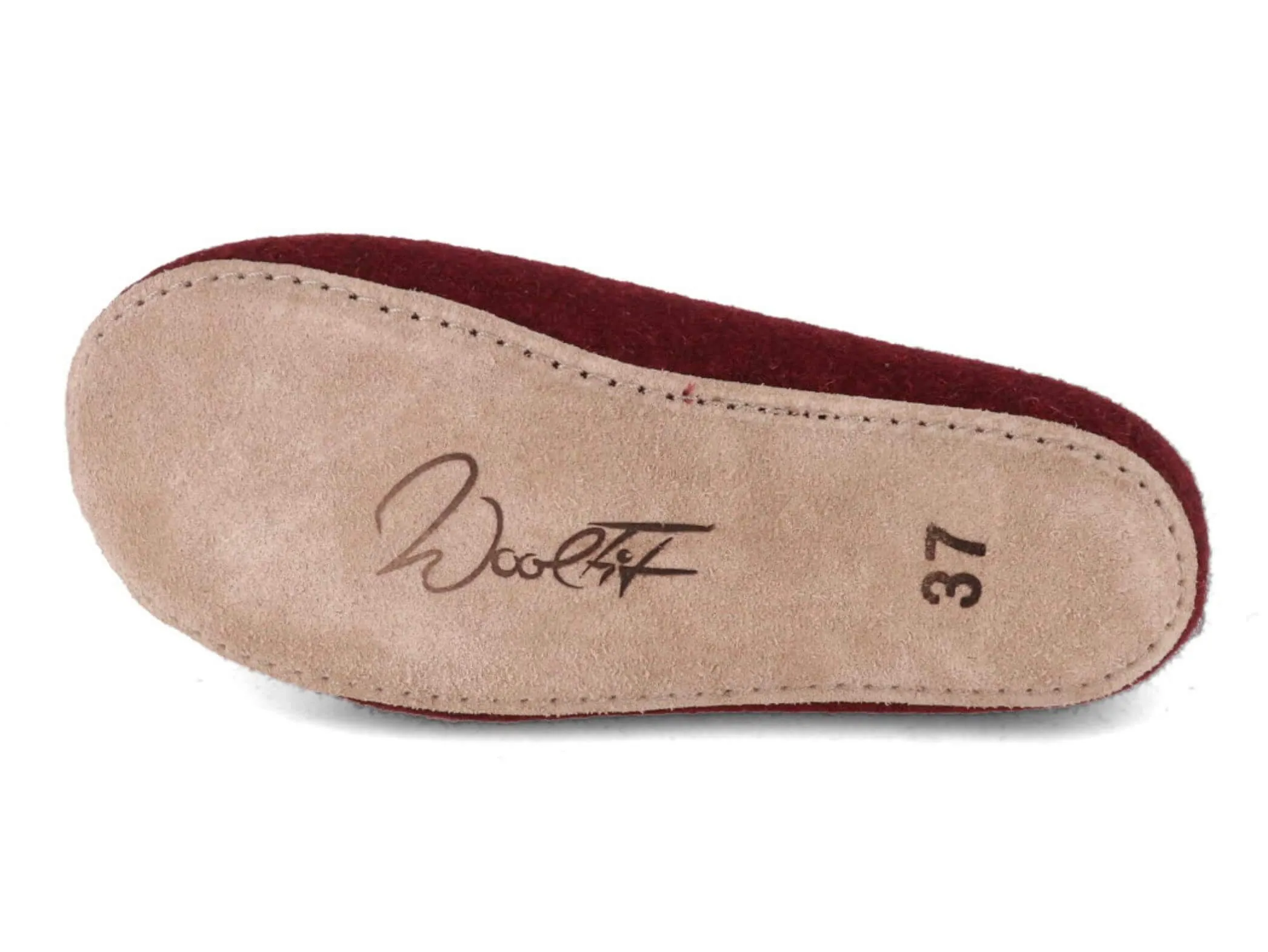 WoolFit Ballerina | Felt Slippers with Insoles & Leather Sole