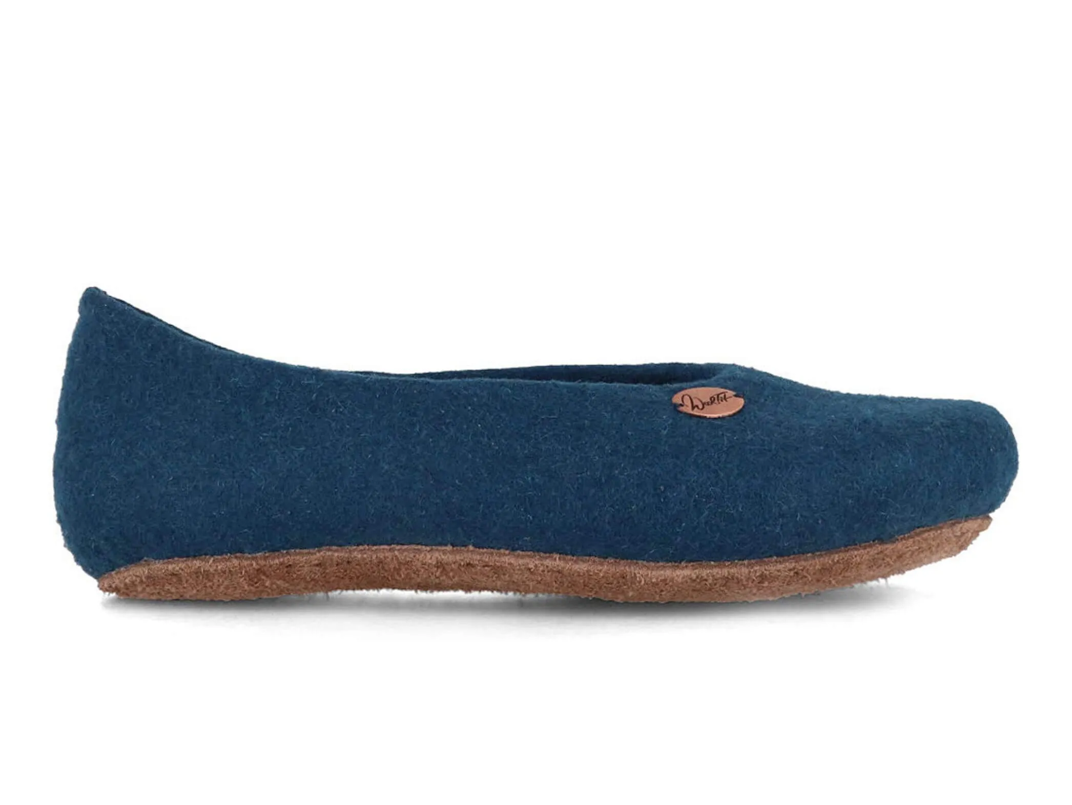 WoolFit Ballerina | Felt Slippers with Insoles & Leather Sole