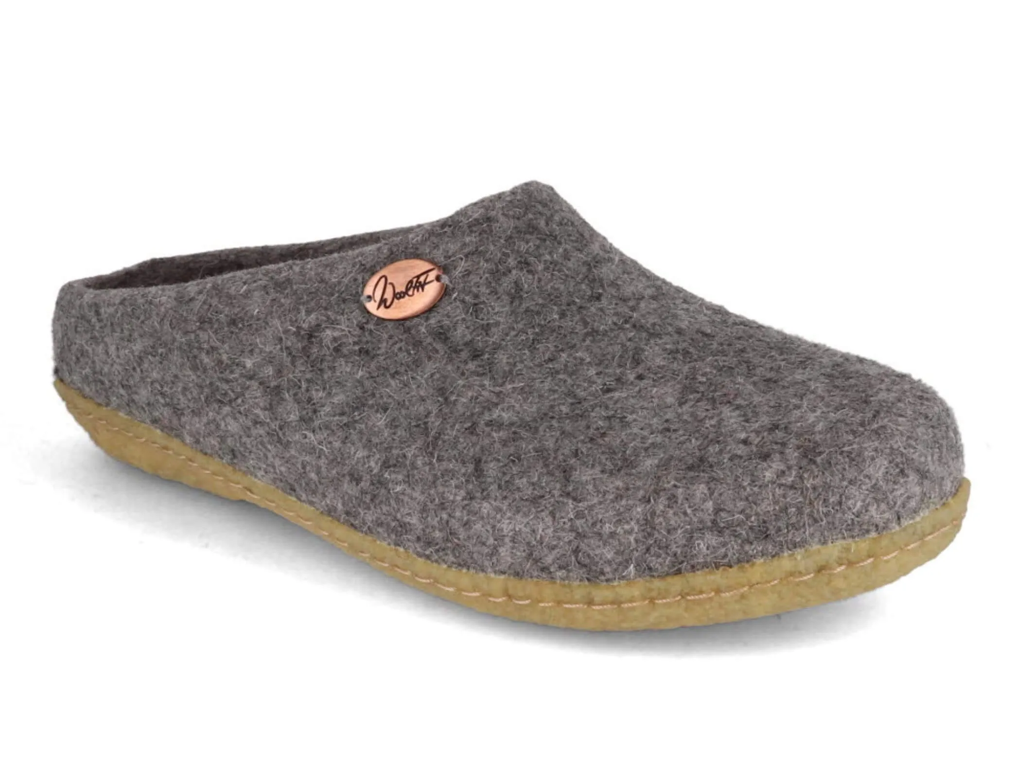 WoolFit Classic | Felt Slippers with Insoles & Rubber Sole