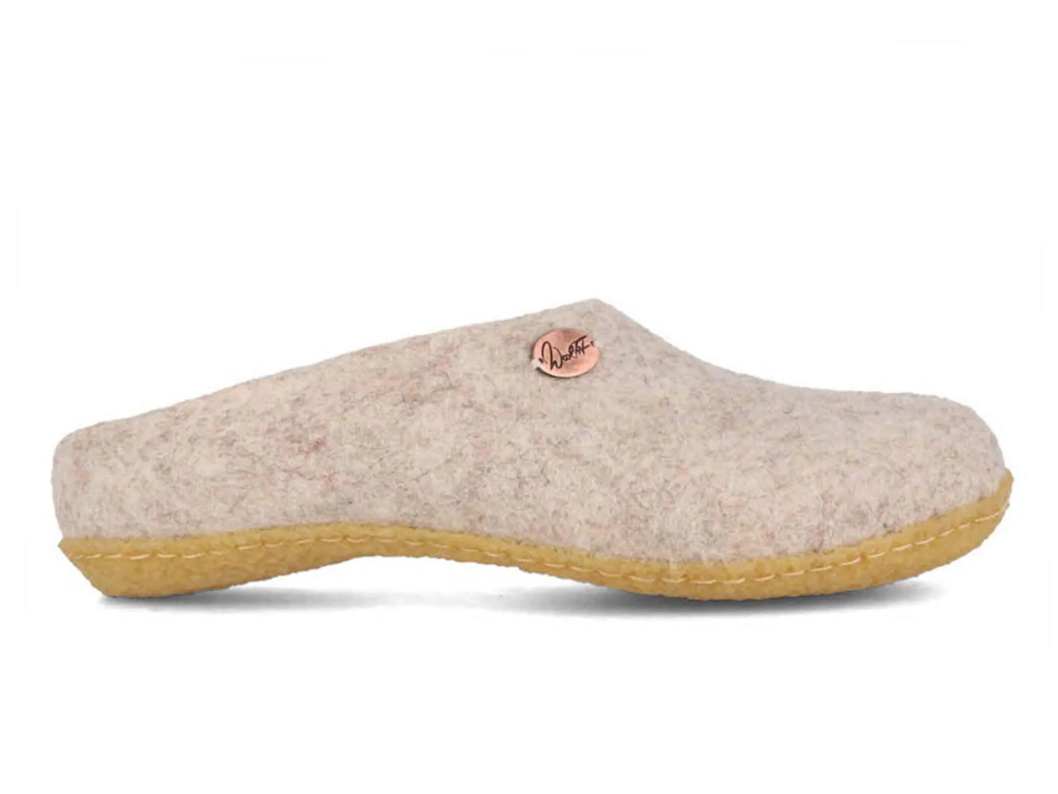WoolFit Classic | Felt Slippers with Insoles & Rubber Sole