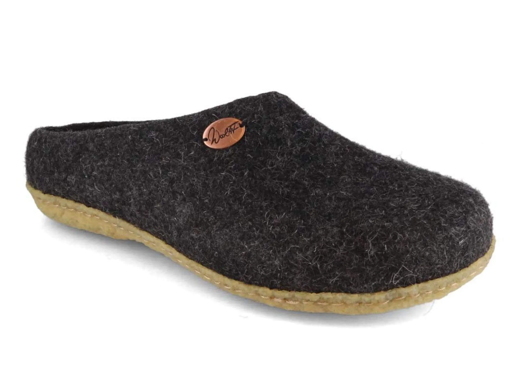 WoolFit Classic | Felt Slippers with Insoles & Rubber Sole