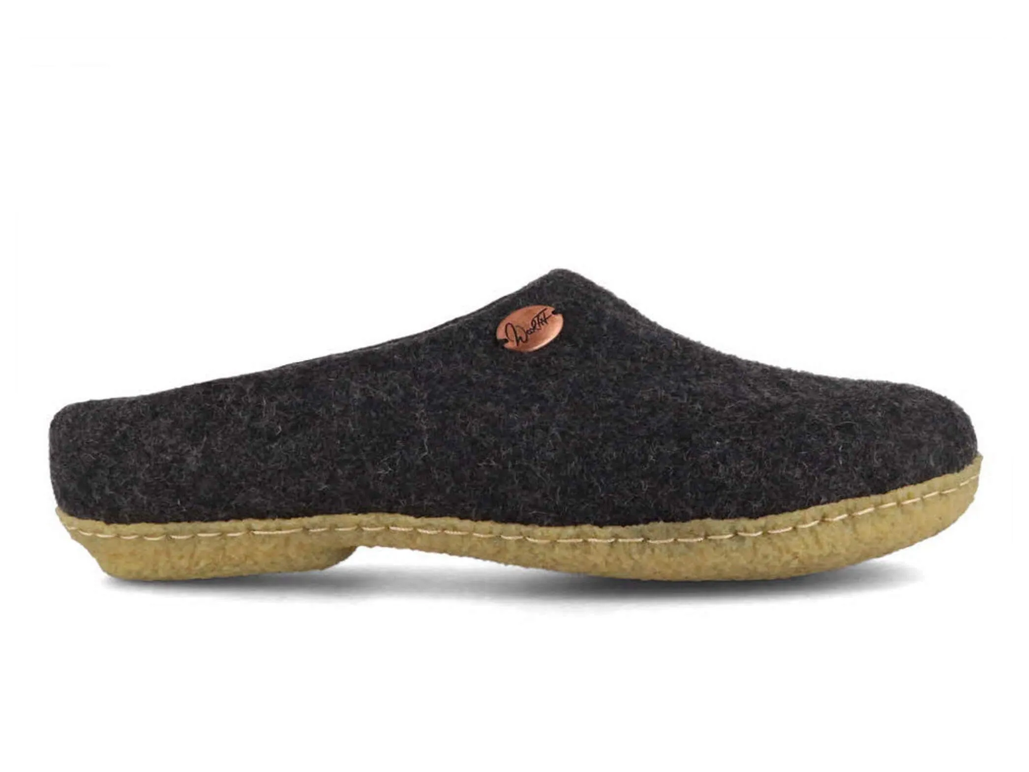 WoolFit Classic | Felt Slippers with Insoles & Rubber Sole
