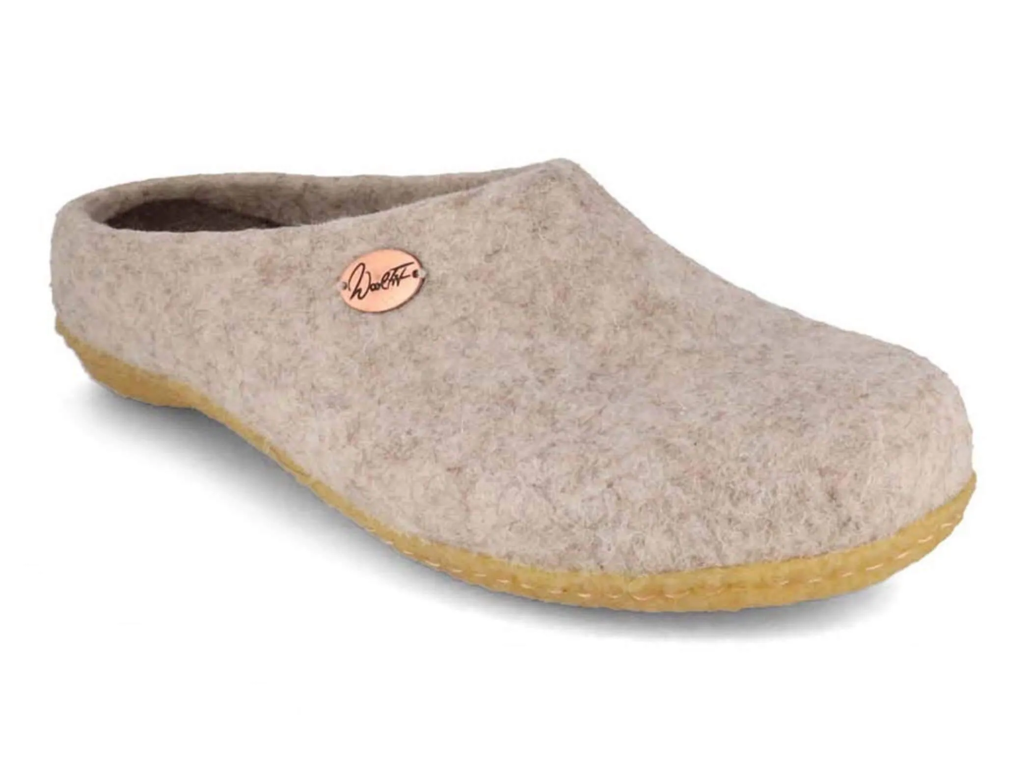 WoolFit Classic | Felt Slippers with Insoles & Rubber Sole