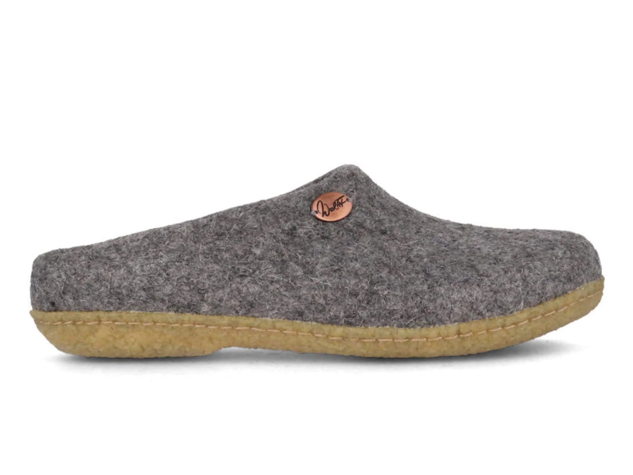 WoolFit Classic | Felt Slippers with Insoles & Rubber Sole