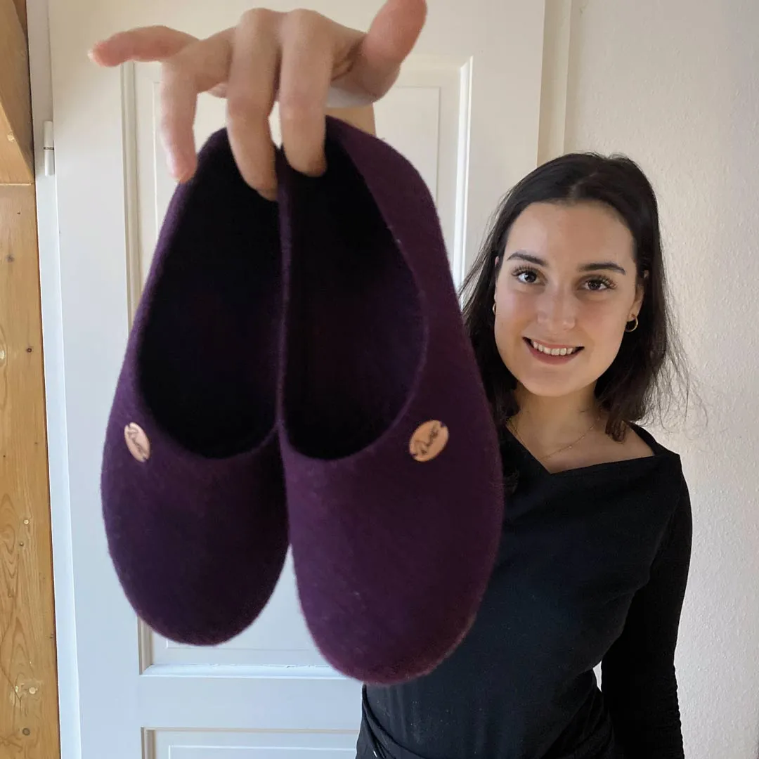 WoolFit® Felt Ballerina Slippers with Insoles